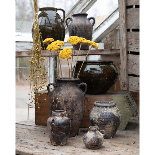 Wikholm Form Daiane Vas Brunmelerad med handtag