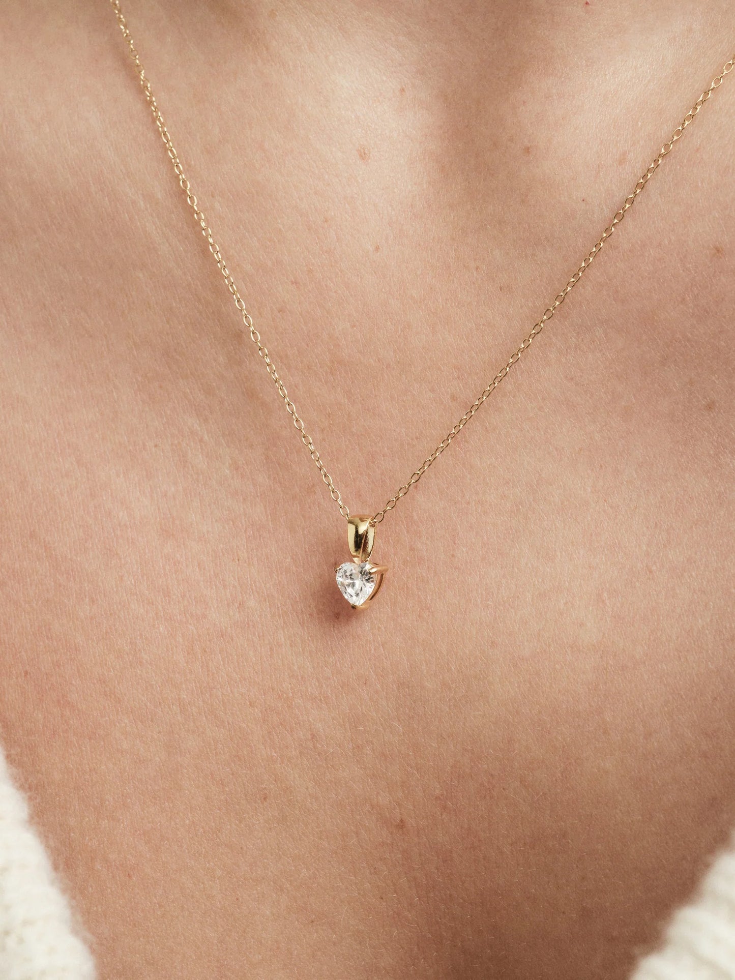 Mockberg Bonne Halsband Guld - vit