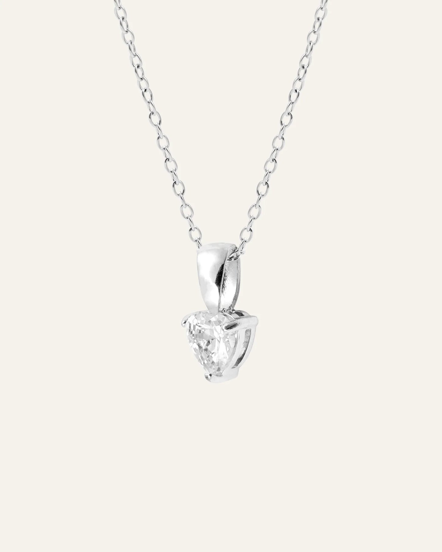 Mockberg Bonne Halsband Silver - vit