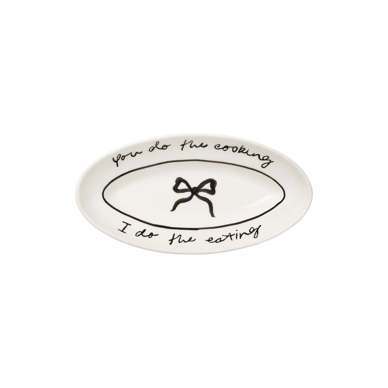 Pick a poppy Serveringsfat Bow Svart