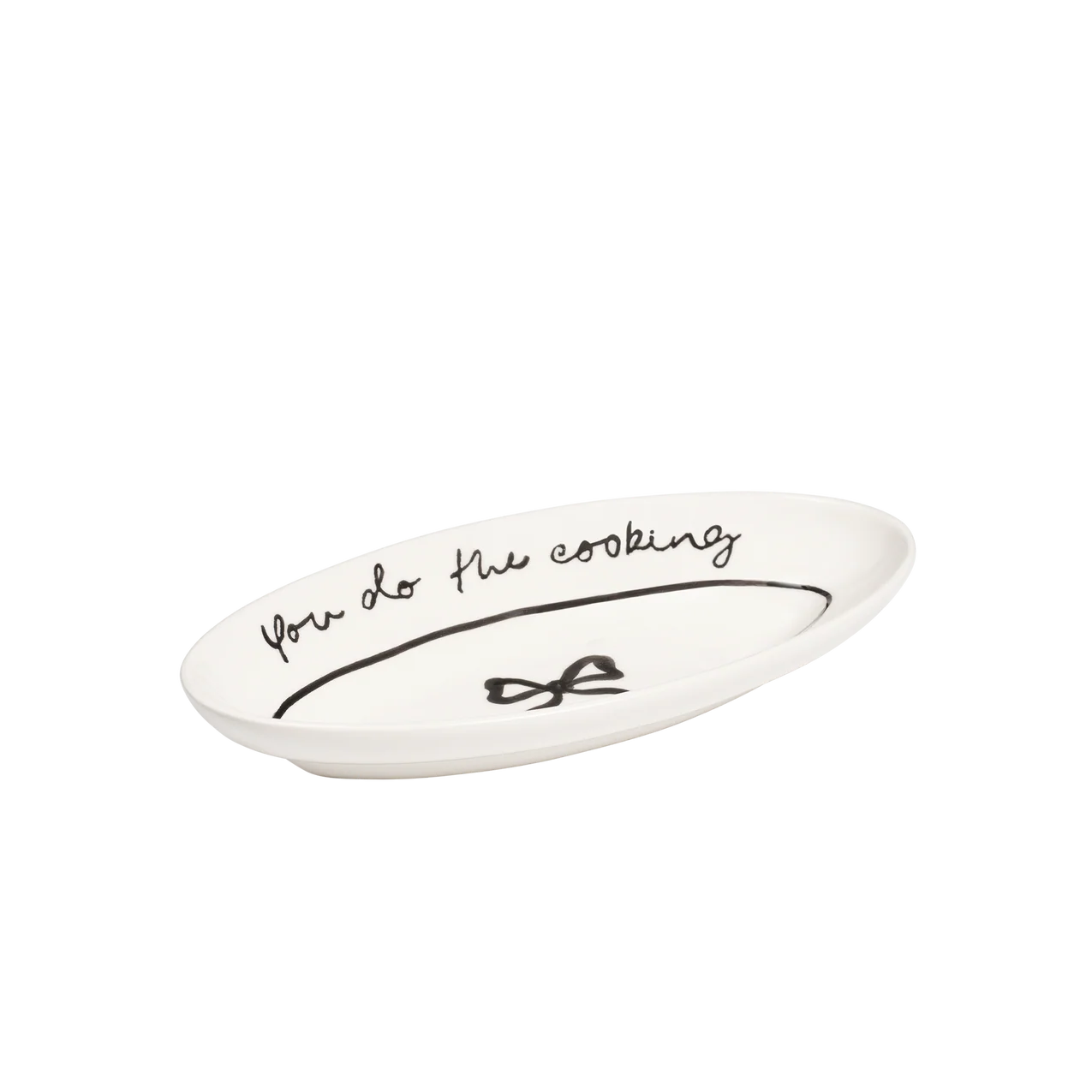 Pick a poppy Serveringsfat Bow Svart