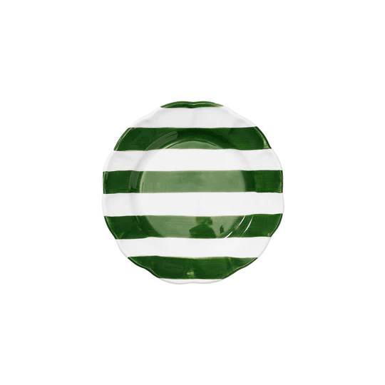 Pick a Poppy Stripe Assiett 22cm Grön
