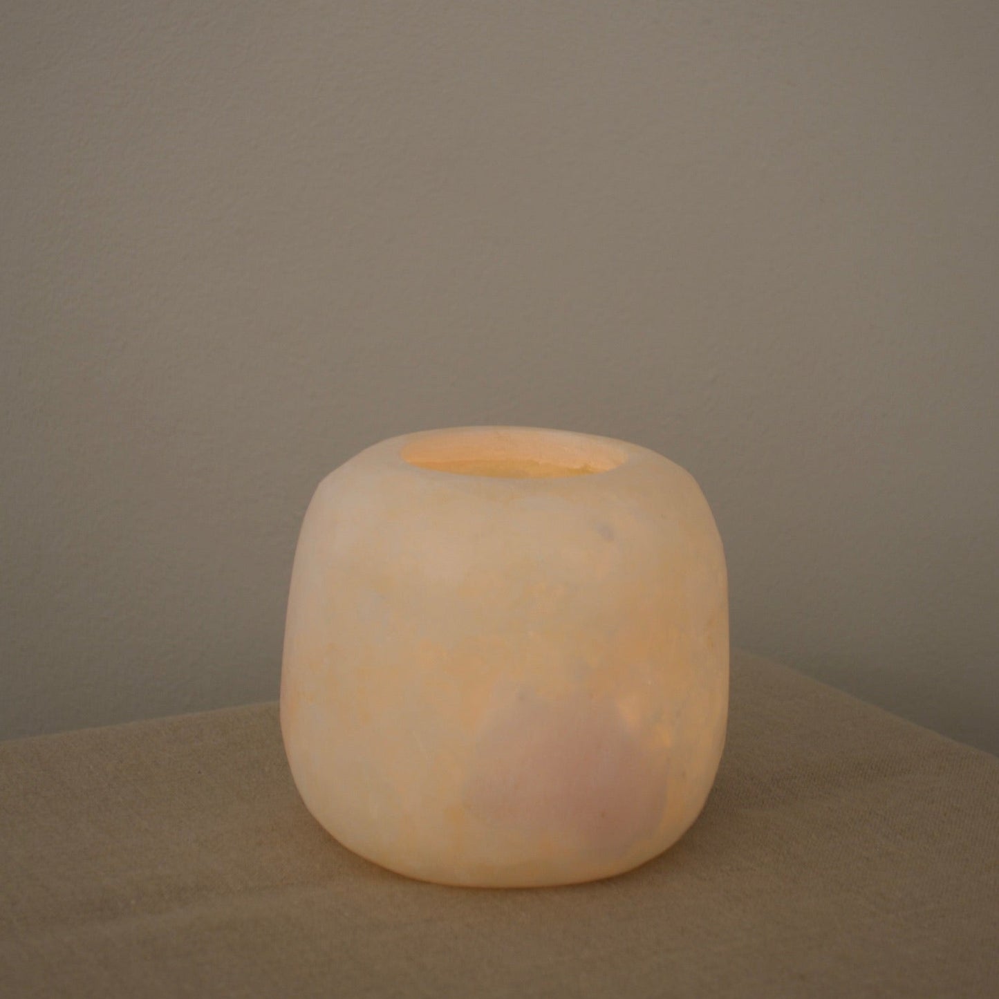 Sirocco Living Alabaster Curra Mini White 10 cm