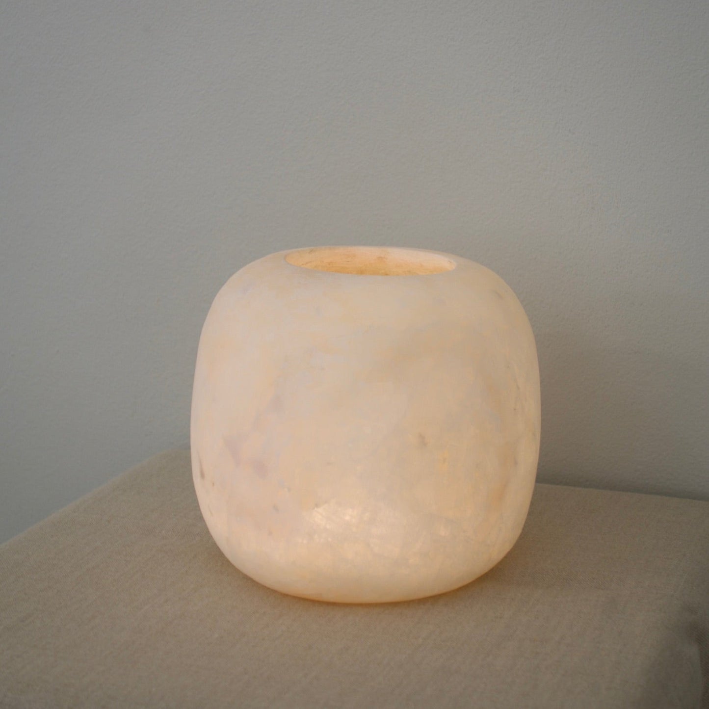 Sirocco Living Alabaster Curra Mini White 14 cm