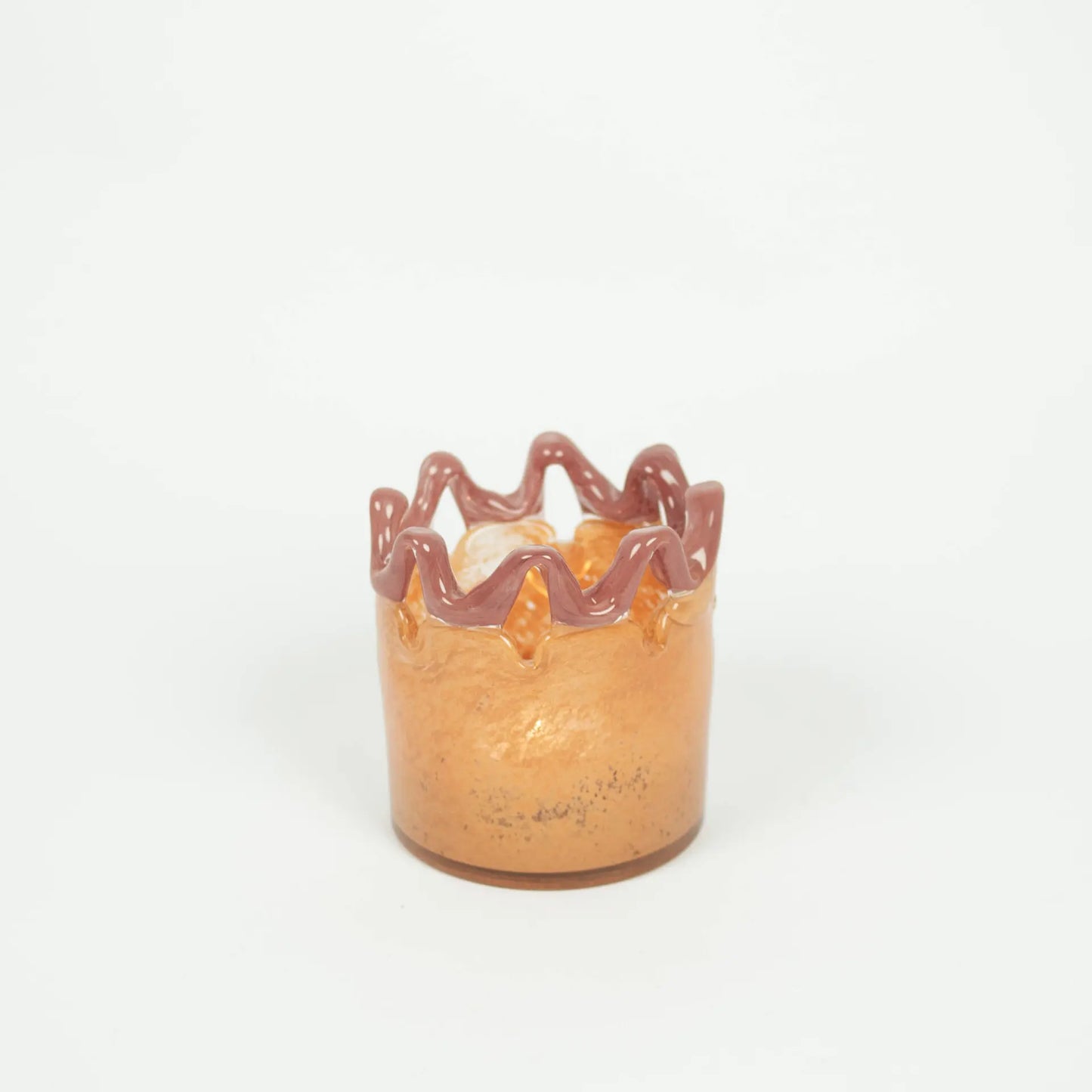 Olsson & Jensen Alva ljushållare mörk orange