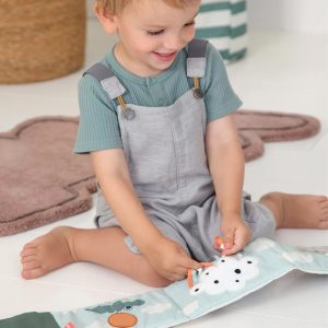 Done by Deer Fold-out soft book Croco Green