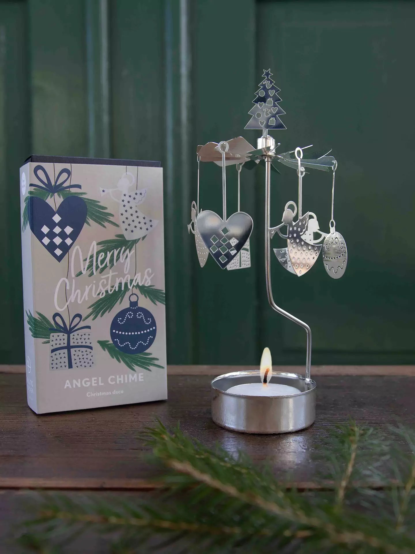 Pluto Design Änglaspel Merry Christmas Silver