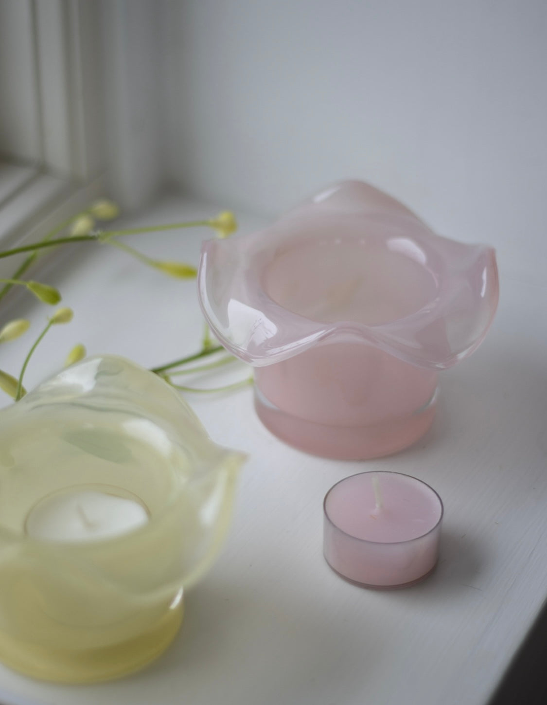 Wikholm Form Miva Ljuslykta Rosa