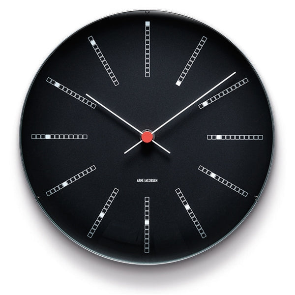 Arne Jacobsen Bankers Väggur Ø21 cm svart
