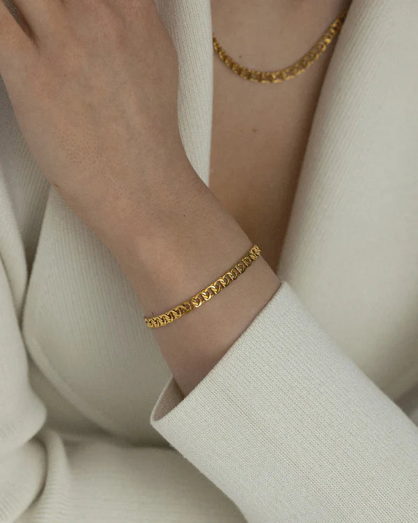 Mockberg Waterproof Infinity Bracelet Gold