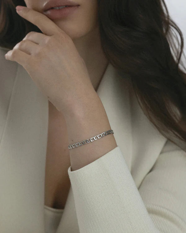 Mockberg Waterproof Infinity Bracelet Silver