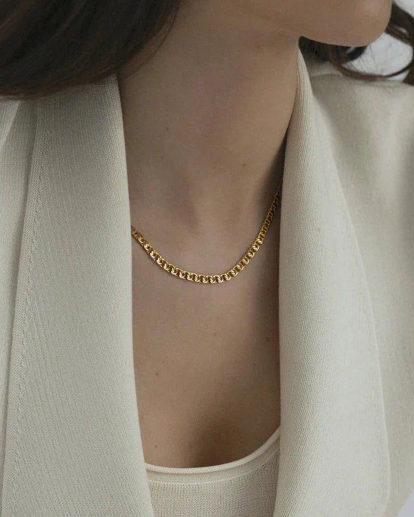 Mockberg Waterproof Infinity Necklace Gold