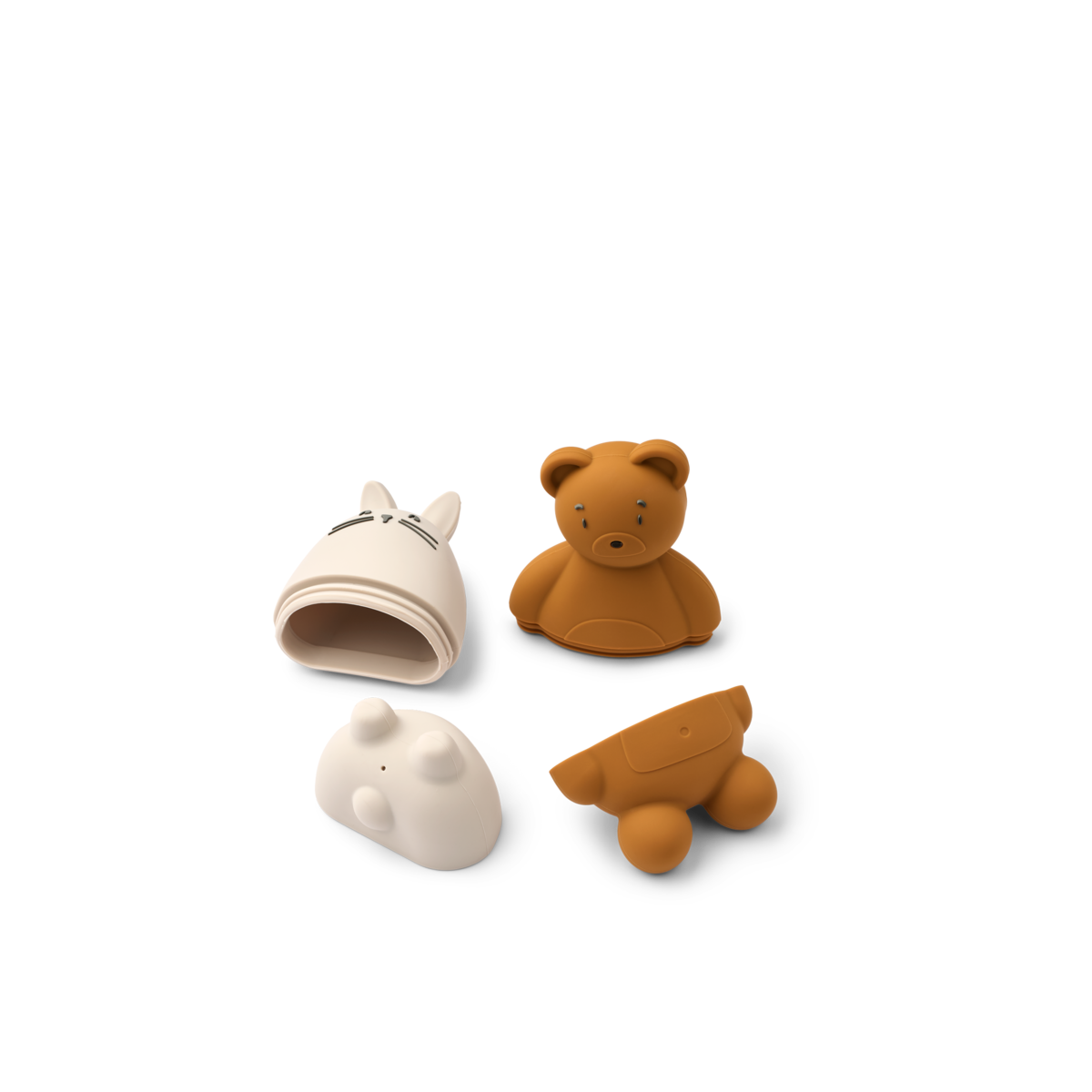 Liewood Duncan Classic Silicone Bath Toys - Sandy /Mustard mix