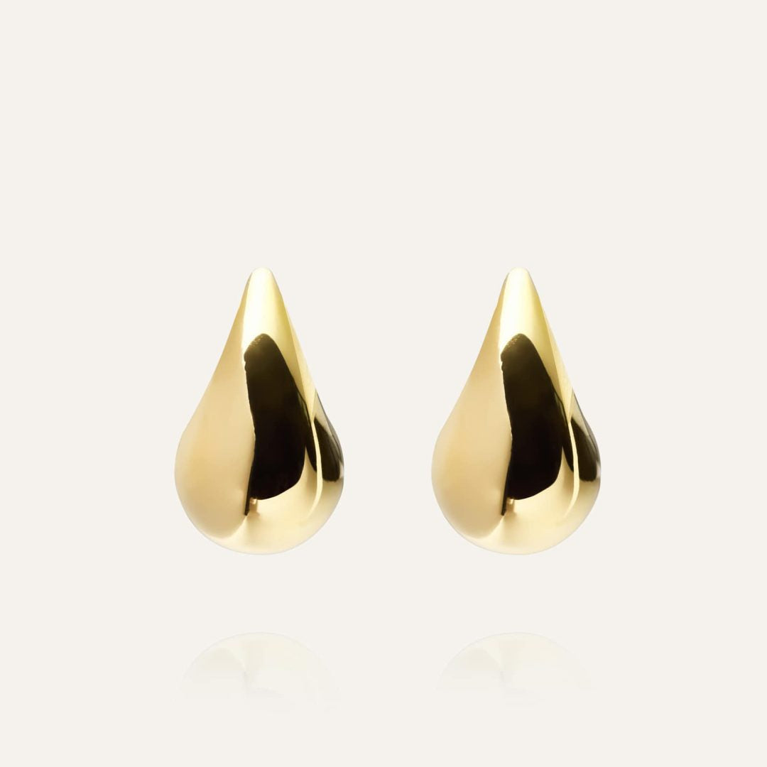 Mockberg Waterproof Plain daring dupe earring Small Gold