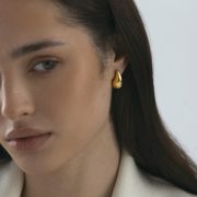Mockberg Waterproof Plain daring dupe earring Small Gold