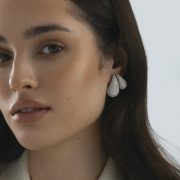 Mockberg Waterproof Pavé precious hoops Small Silver