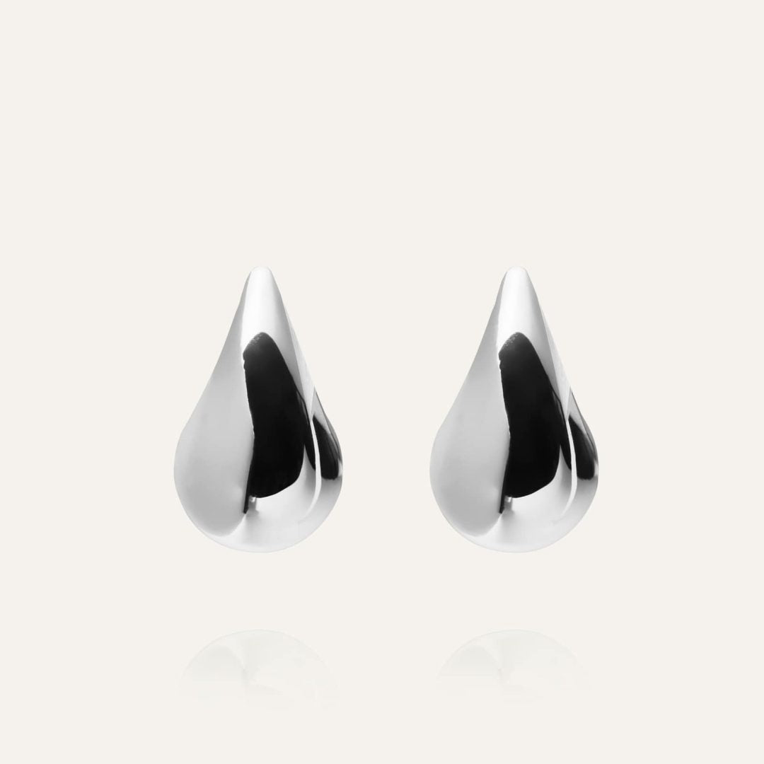 Mockberg Waterproof Plain daring dupe earring Small Silver