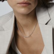 Mockberg Waterproof Twirl Necklace Silver