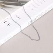 Mockberg Waterproof Twirl Necklace Silver