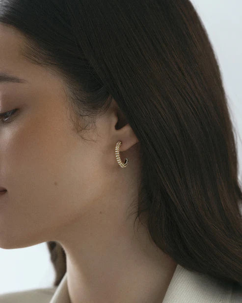Mockberg Waterproof Pavé eternal earrings Large Gold