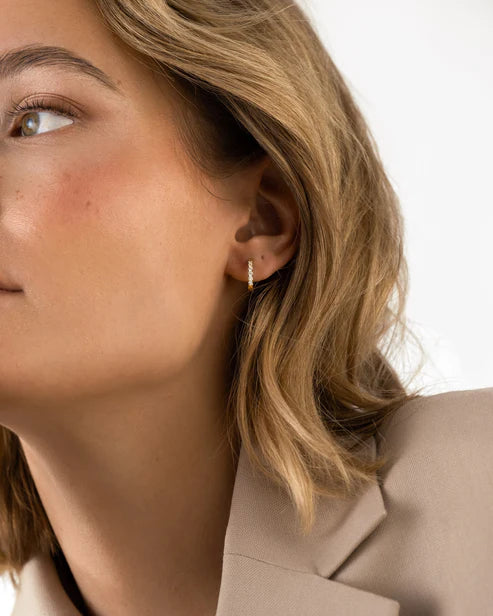 Mockberg Waterproof Shiny Gold Hoops Small