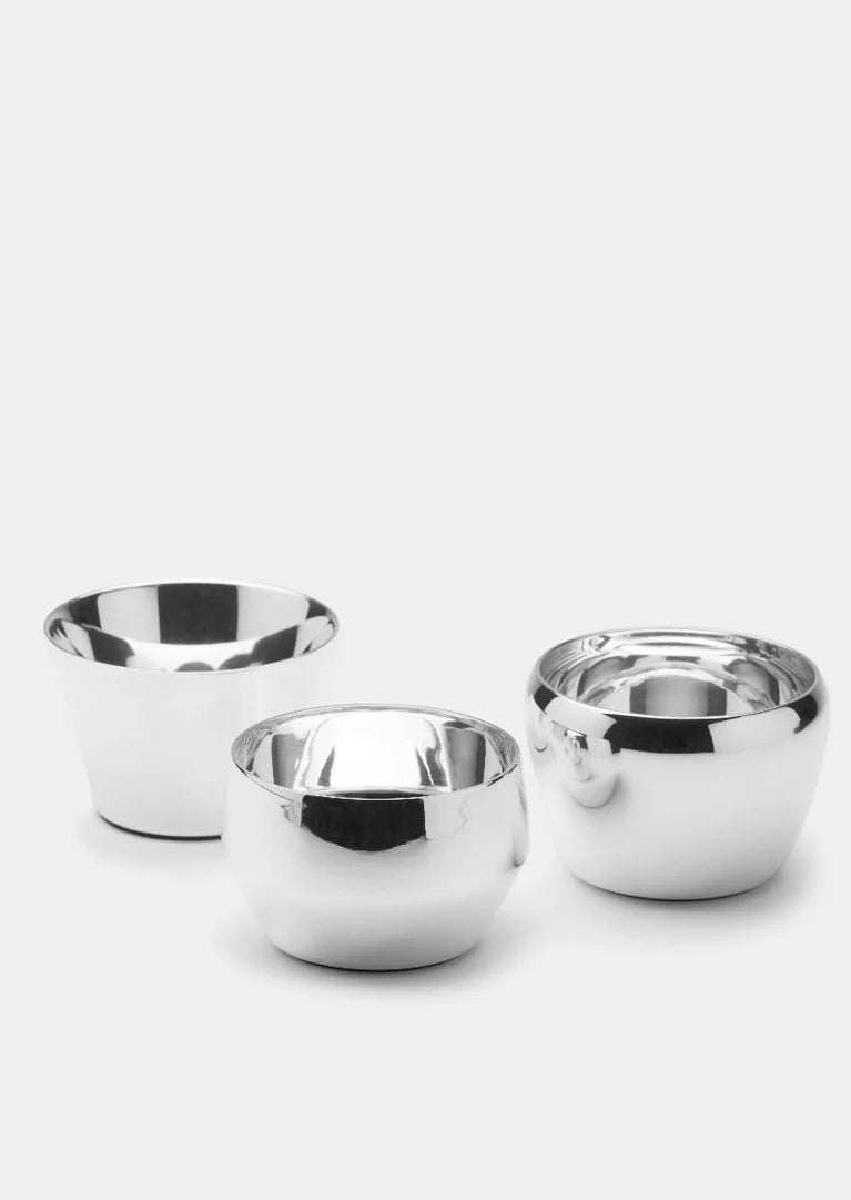 Skultuna Kin Ljuslykta 3 pack Försilvrad
