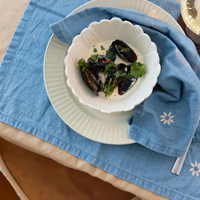 Sagaform Dagny djup skål liten vit