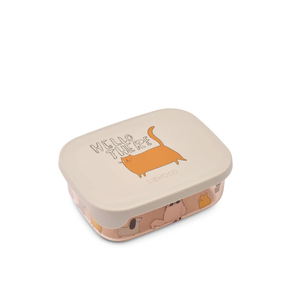 Liewood Arthur Tritan Lunch box Cats and Dogs Sandy