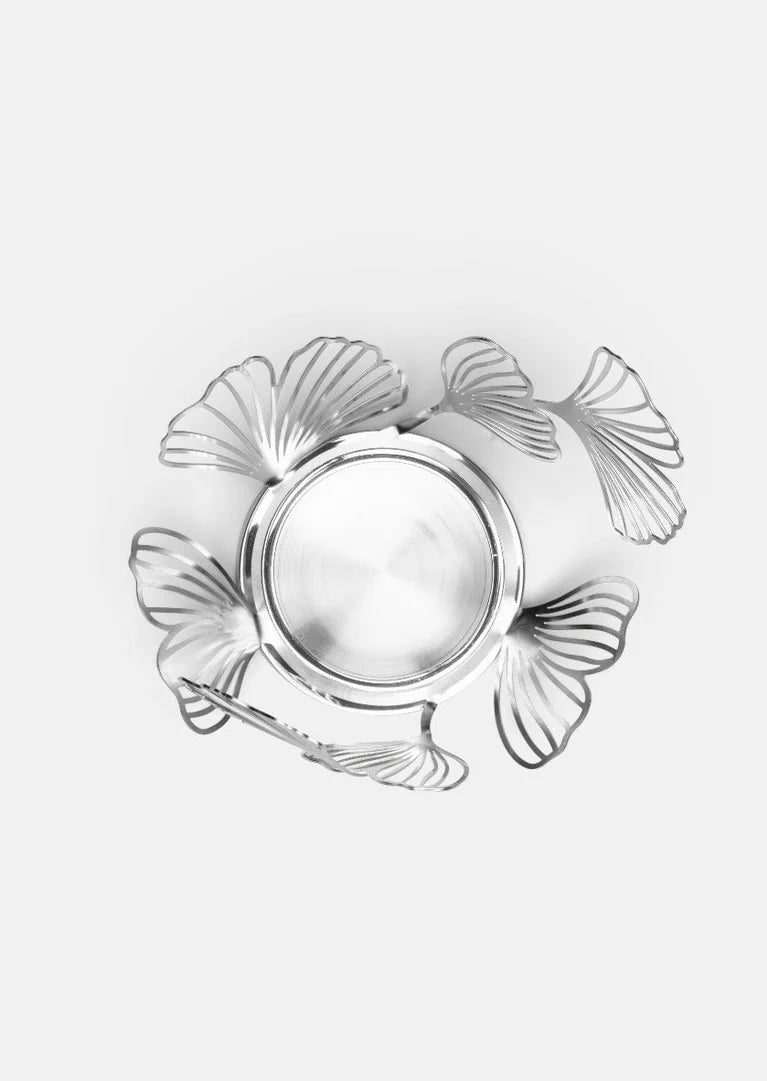 Skultuna Ljuslykta BK.FLWR Silver