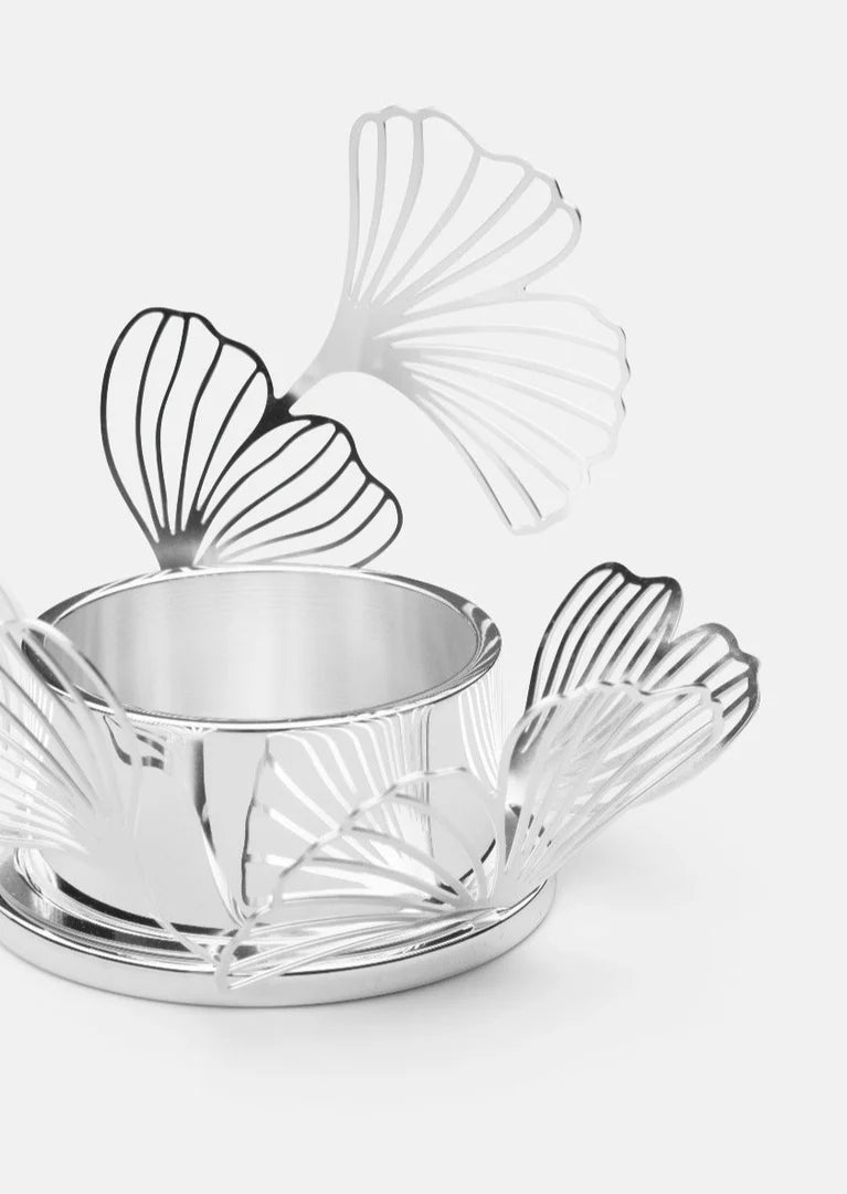Skultuna Ljuslykta BK.FLWR Silver