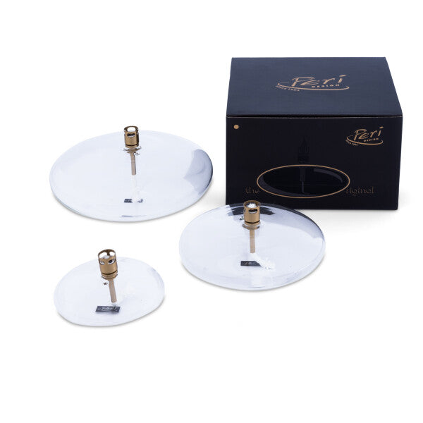 Peri Design Oljelampa Disc Klart glas Mässing M