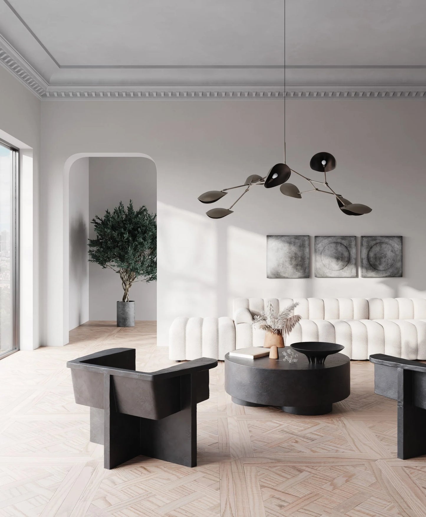 101 Copenhagen Stingray Chandelier - Bronze
