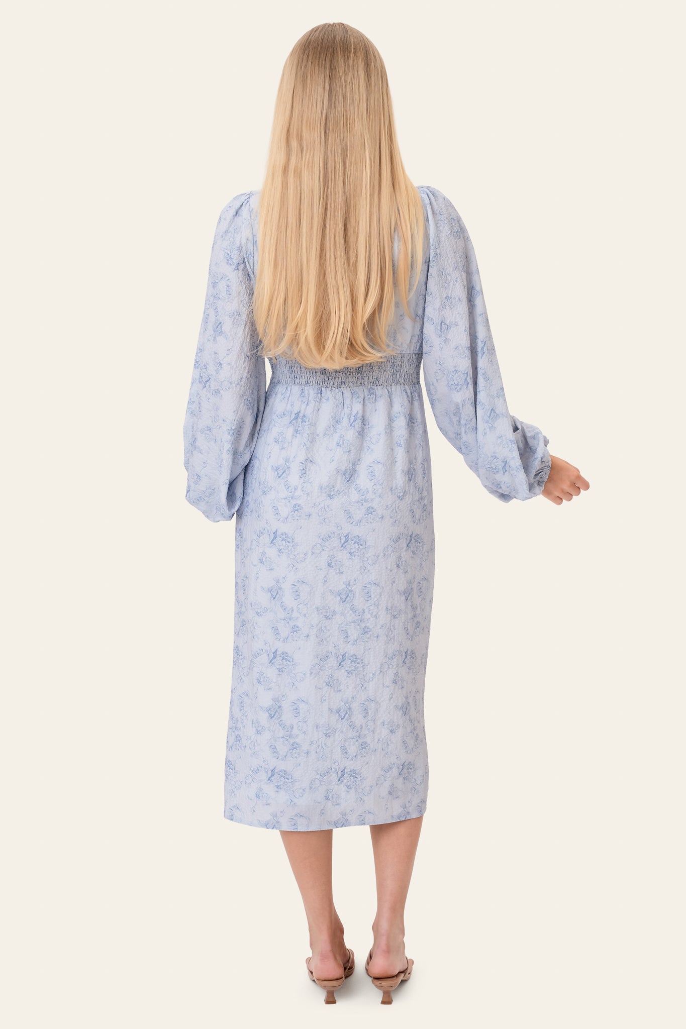 BYIC Midiklänning ADAIC - Soft Blue Blossom