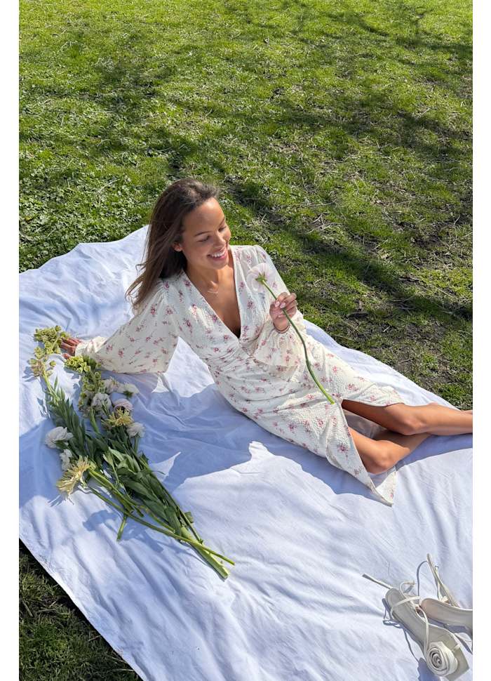 BYIC Midiklänning AdaIC - Off White Vintage Rose