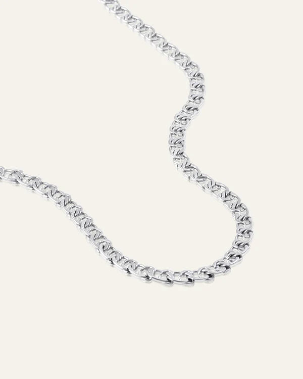 Mockberg Waterproof Infinity Necklace Silver