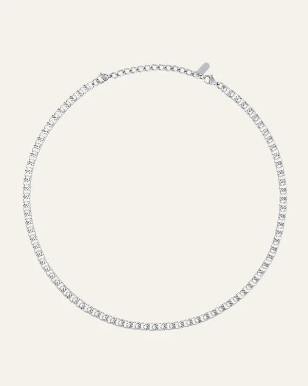 Mockberg Waterproof Infinity Necklace Silver