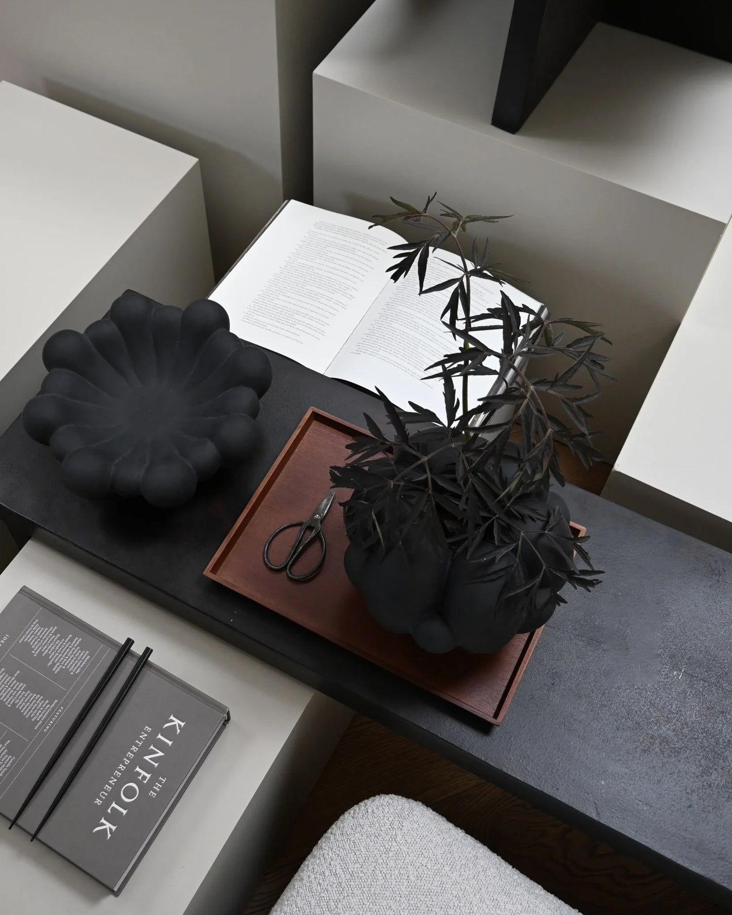 101 Copenhagen Bloom Tray Medio - Black