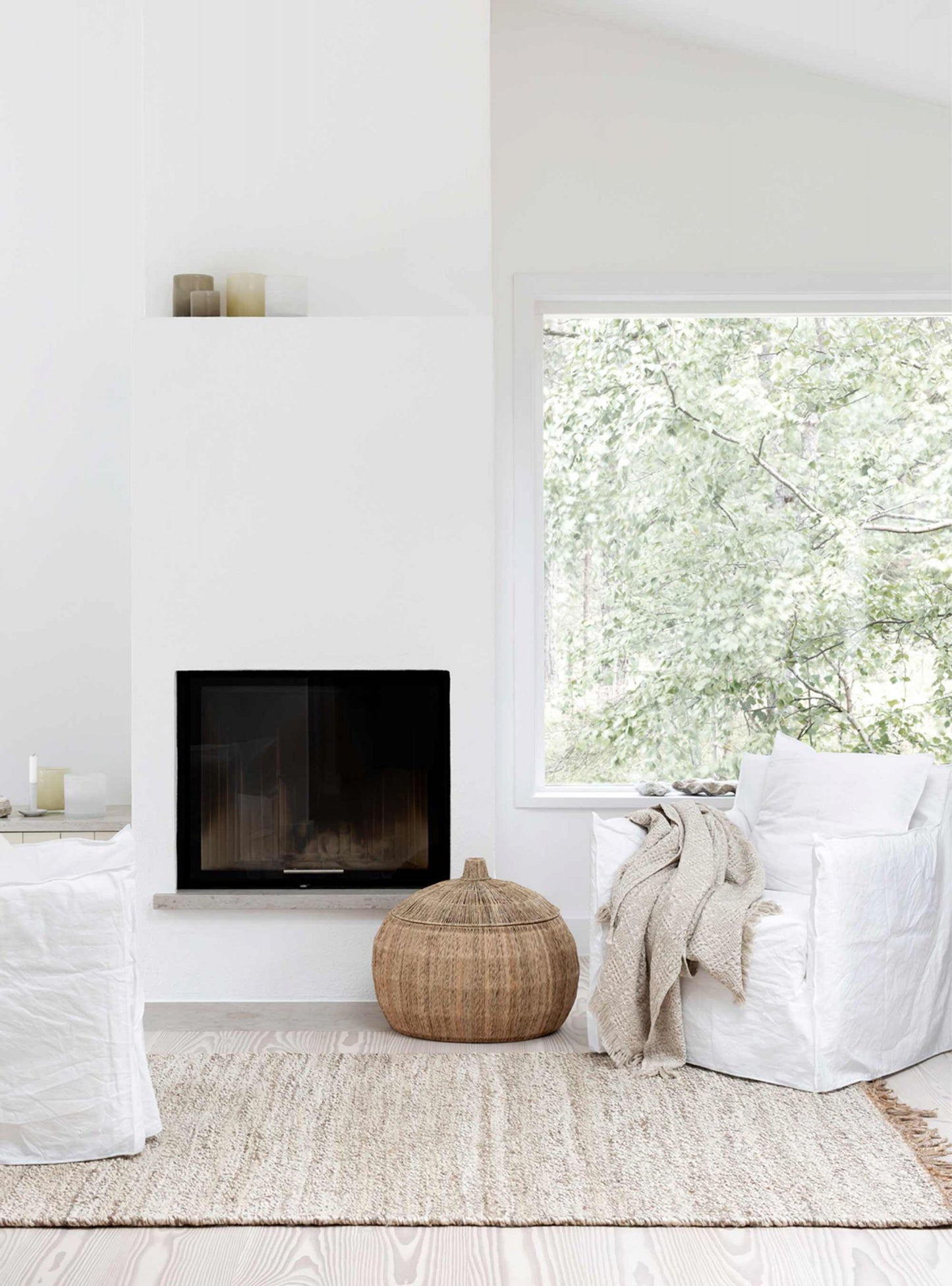 Tell Me More Monti cotton/linen blanket - sand beige