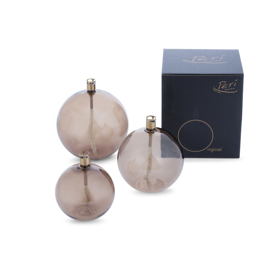 Peri Living Rund Champagne L oljelampa