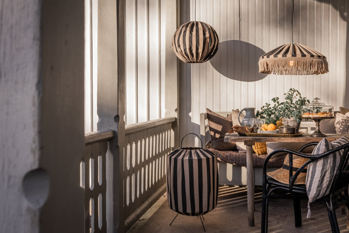 Alde & Lind Utomusgolvlampa - Capri H70 taupe/svart