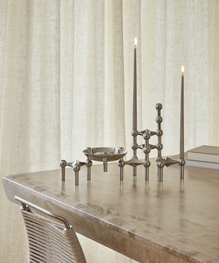STOFF Nagel Candles by Ester&Erik Linen grey 6-p