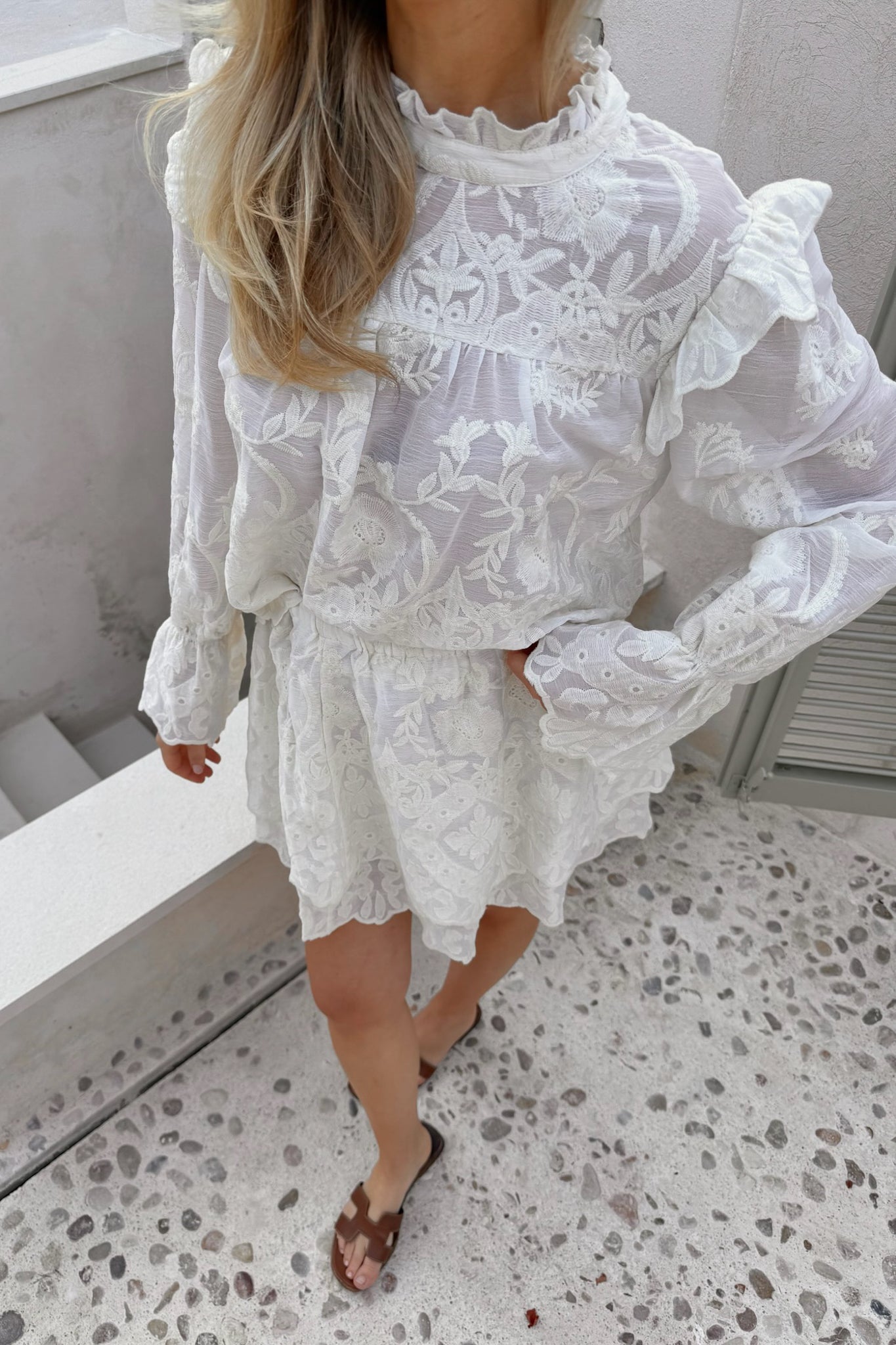 BYIC Blus EllinorIC lace - White