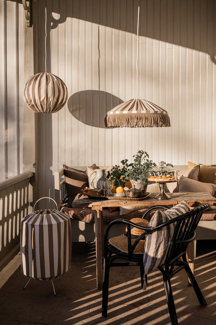 Alde & Lind Utomhusgolvlampa - Capri H70 Taupe/Vit
