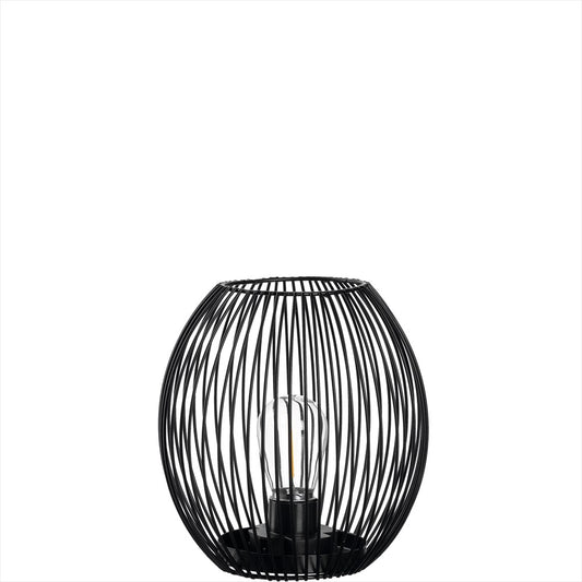 Leonardo Casolare Lanterna 18 cm Svart med LED