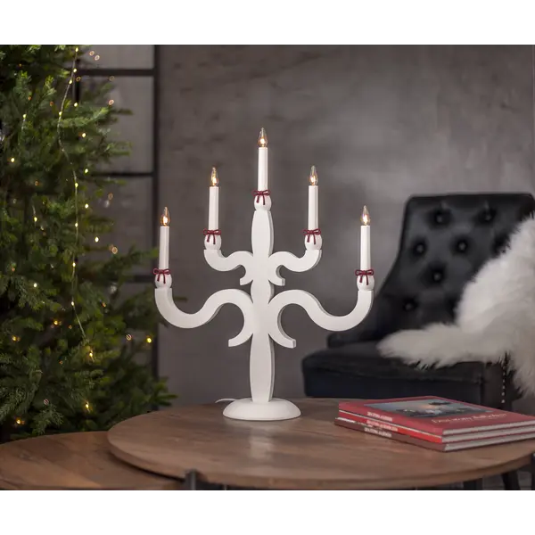 Ljusstake Canna Vit