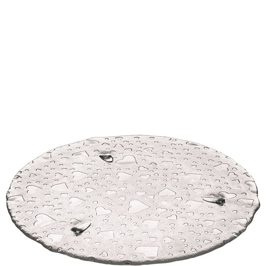 Leonardo Heart Tårtfat 34 cm Glas