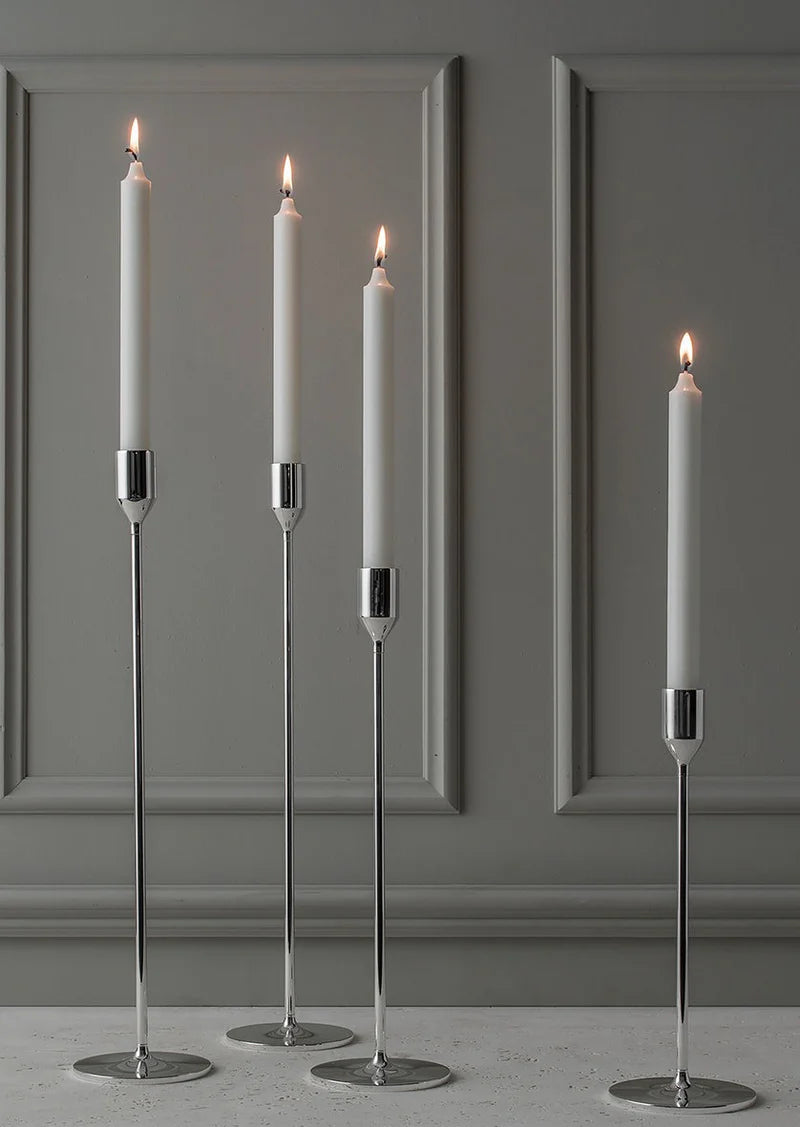 Skultuna Candlestick Nattlight Silver M