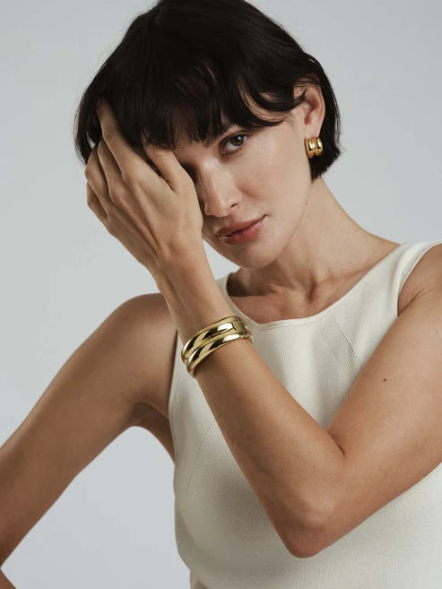 Mockberg Bangle Rebel Double Guld Small