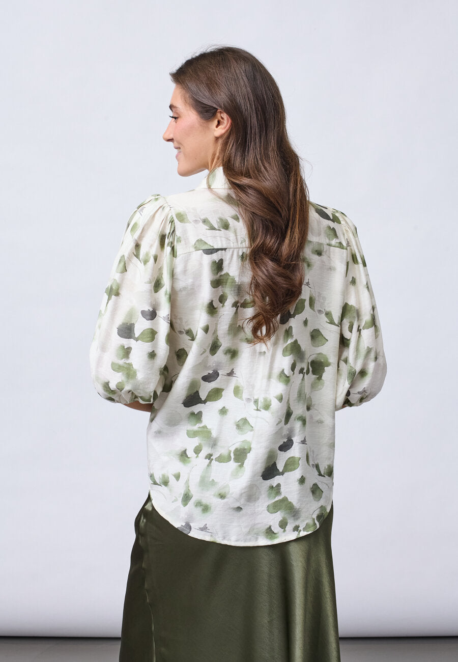 Sisters Point Skjorta Ella Cream/Green