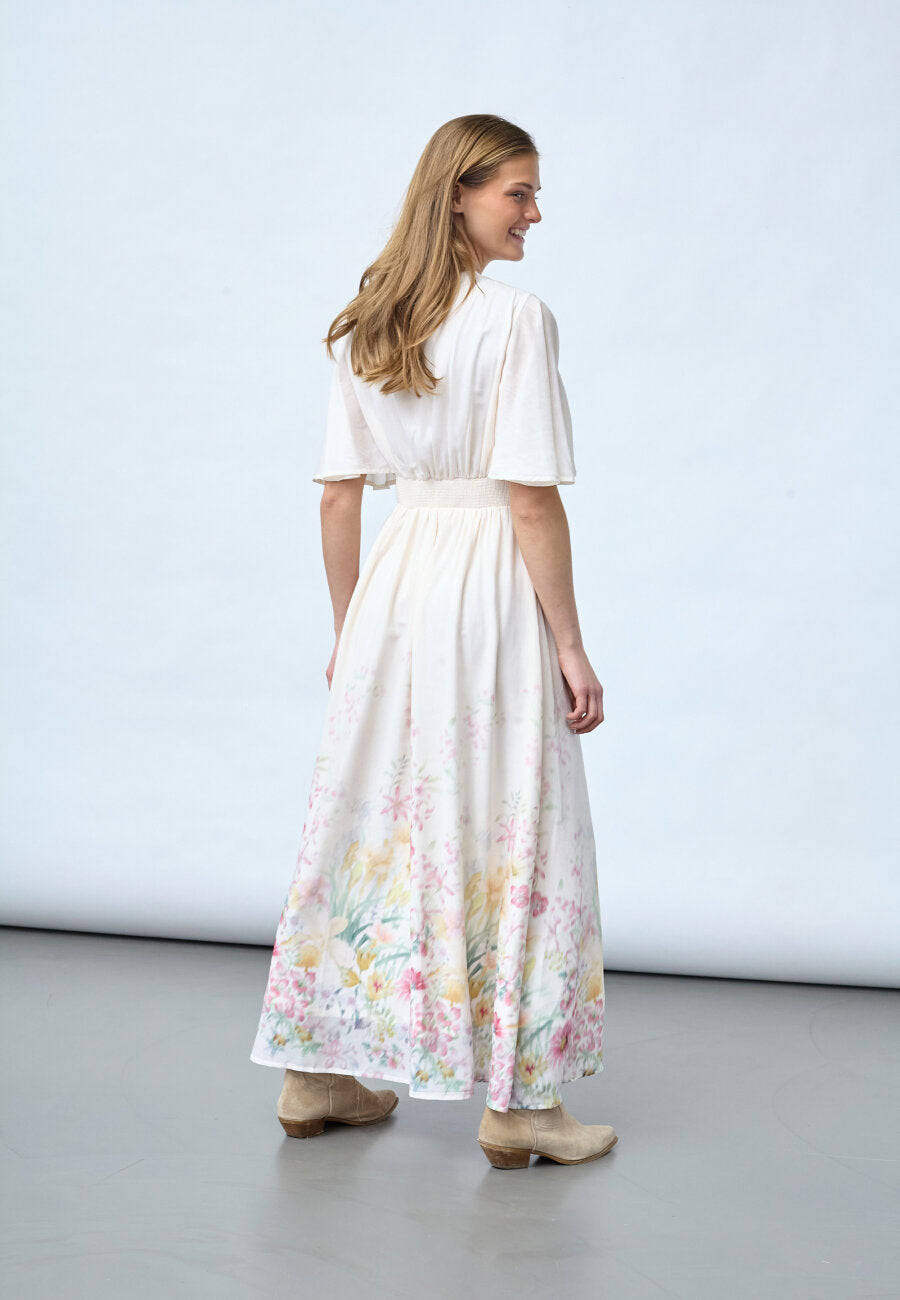 Sisters Point Gisela Klänning Cream Flower